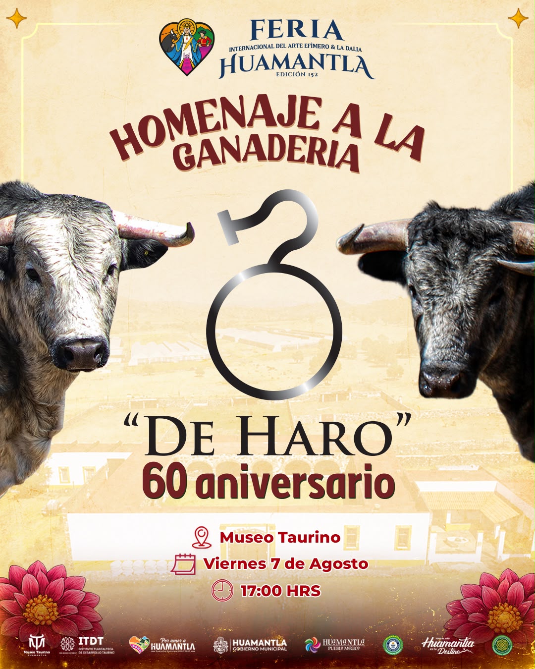 Huamantla rendirá homenaje a la Ganadería 'De Haro' por 60 años de historia y tradición